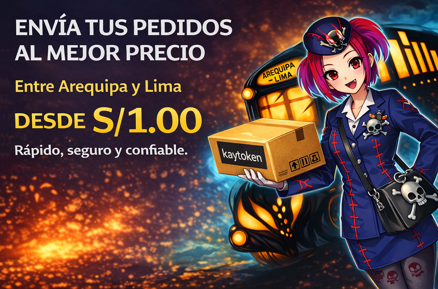 Envios entre Arequipa y Lima desde S/1.00